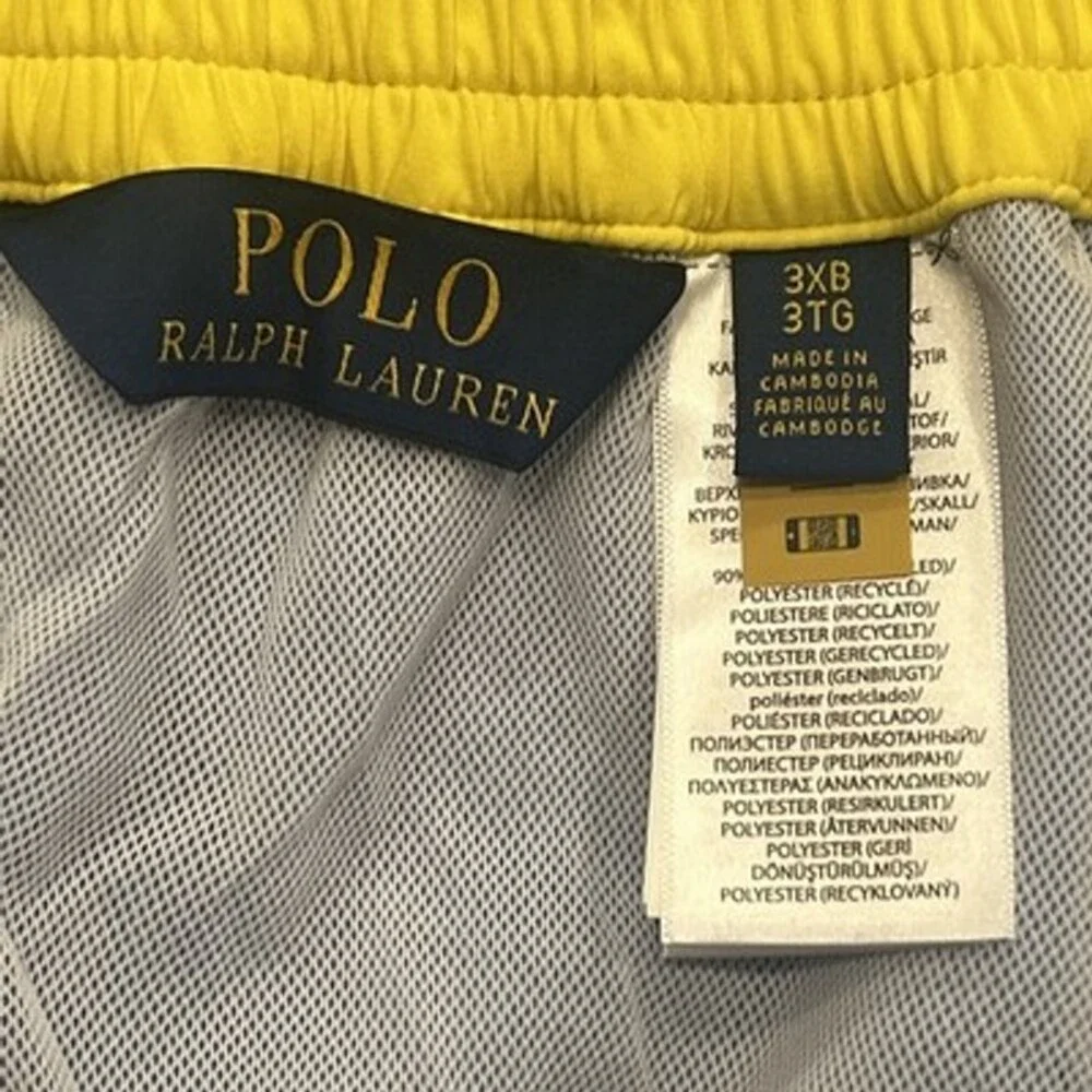 Polo Ralph Lauren Men 3XL Kailua Board Shorts Swim Trunks Island Blue 9